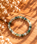 BRACELET BOULE 06MM AGATE ARBRE A