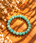BRACELET BOULE 08MM AMAZONITE PÉROU A