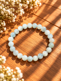 BRACELET BOULE 08MM AIGUE MARINE BRÉSIL AB