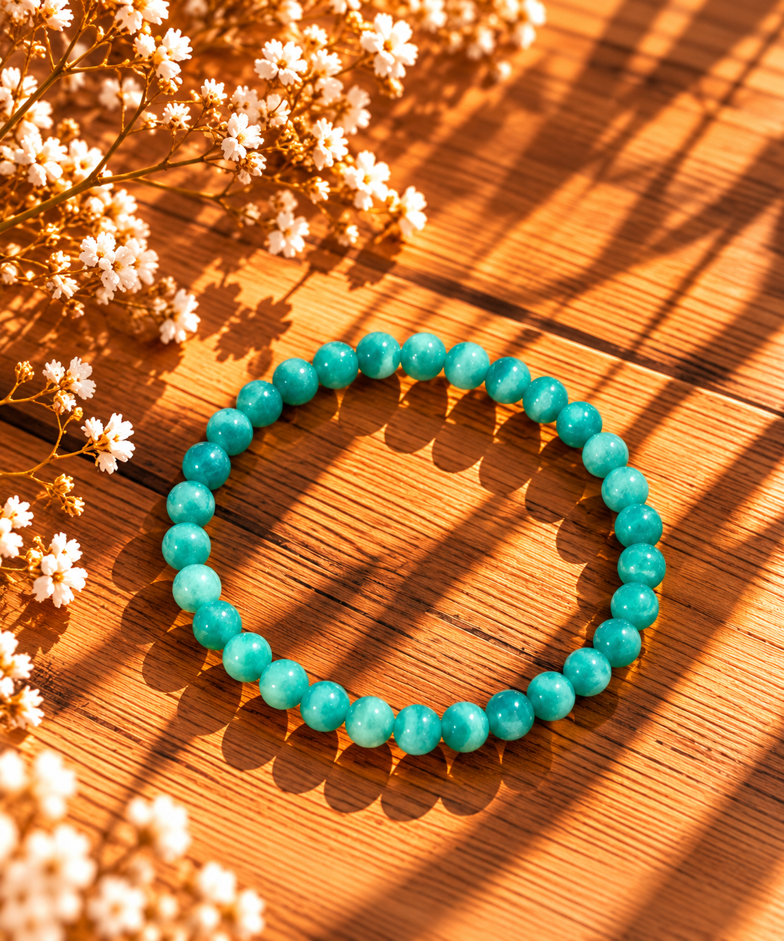 BRACELET BOULE 06MM AMAZONITE RUSSIE AA (05-06MM)