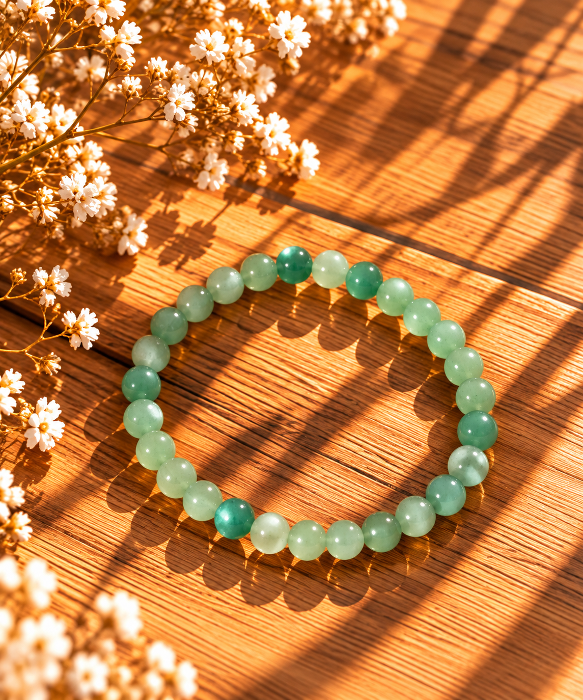BRACELET BOULE 06MM AMAZONITE BRÉSIL A