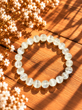 BRACELET BOULE 08MM SÉLÉNITE AA