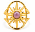 BAGUE NOVA DORÉE AMÉTHYSTE A