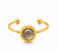 BAGUE ISEL DORÉE LABRADORITE A