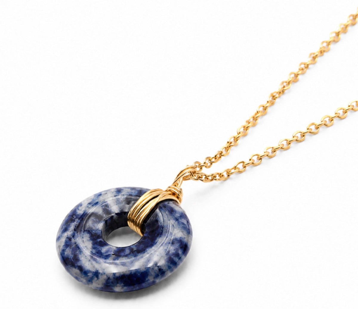 COLLIER LOA DORÉ SODALITE A