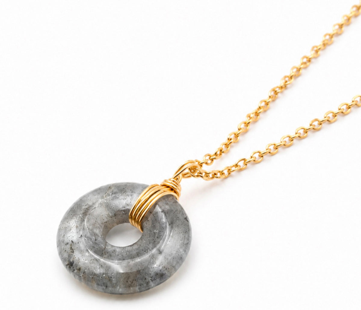 COLLIER LOA DORÉ LABRADORITE A