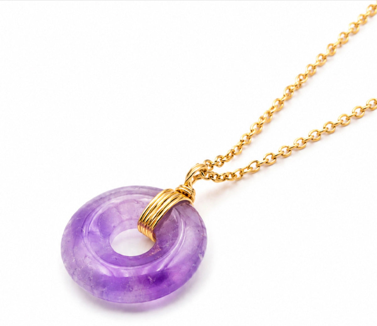 COLLIER LOA DORÉ AMÉTHYSTE A